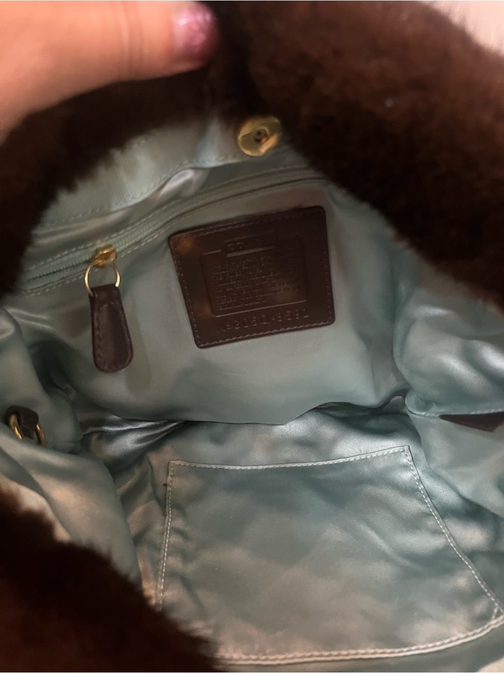 COACH Limited Edition Silk Kimono Mink Hobo bag RARE - Picture 9 of 16